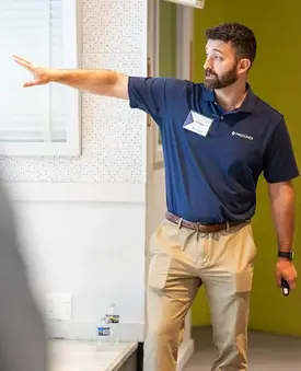 Proconex employee presenting a training session