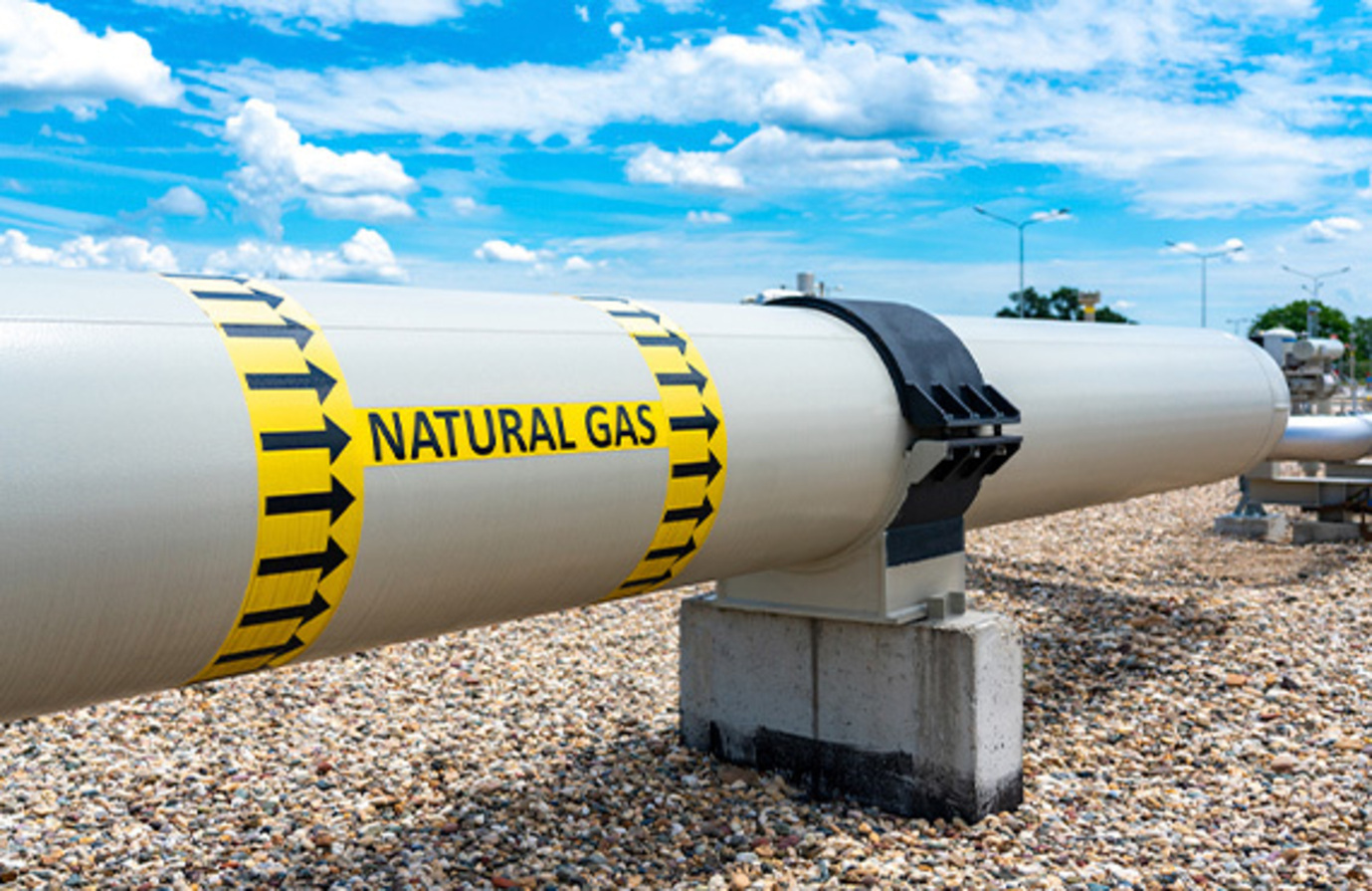 A visual representation of a pipe and natural gas pressure safety
