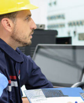 A team member coordinating industrial projects.
