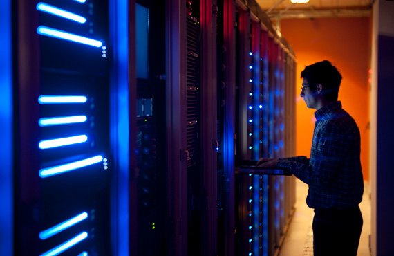 Picture illustrating cyber security concept, highlighting the protection of process automation control systems.
