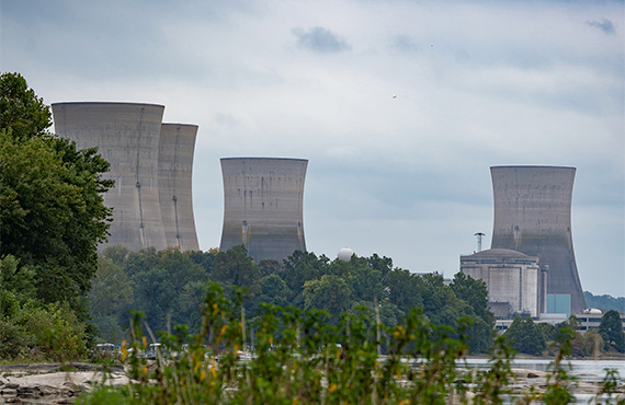 Three Mile Island Nuclear Plant in Middletown, Pennsylvania in 2024