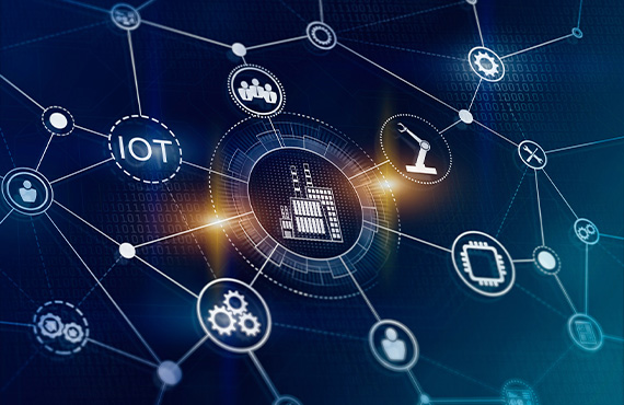 Industrial Internet of Things Graphic- Fourth Industrial Revolution.