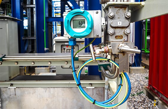 Pressure sensor connected to a safety instrumented system.