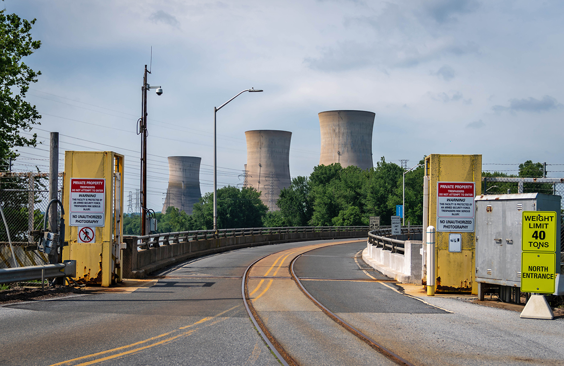 Entrance to Three Mile Island / Crane Clean Energy Center Entrance to Three Mile Island / Crane Clean Energy Center