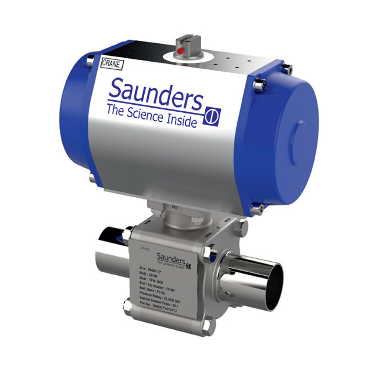 Crane SAUNDERS® Hygienic Ball Valves